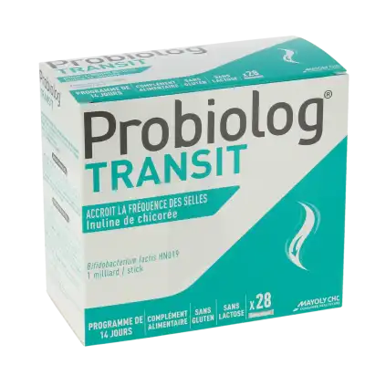 Probiolog Transit Poudre à Diluer 28 Sticks à VILLENAVE D'ORNON