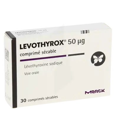 LEVOTHYROX 50 microgrammes, comprimé sécable