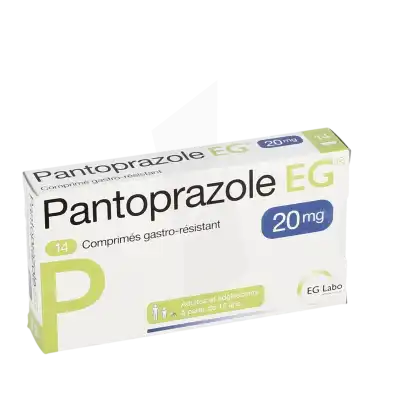 Pantoprazole Eg 20 Mg, Comprimé Gastro-résistant à LIVRON-SUR-DROME
