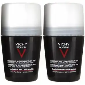 Vichy Homme DÉodorant 48h Anti-irritations 2billes/50ml à CERNAY