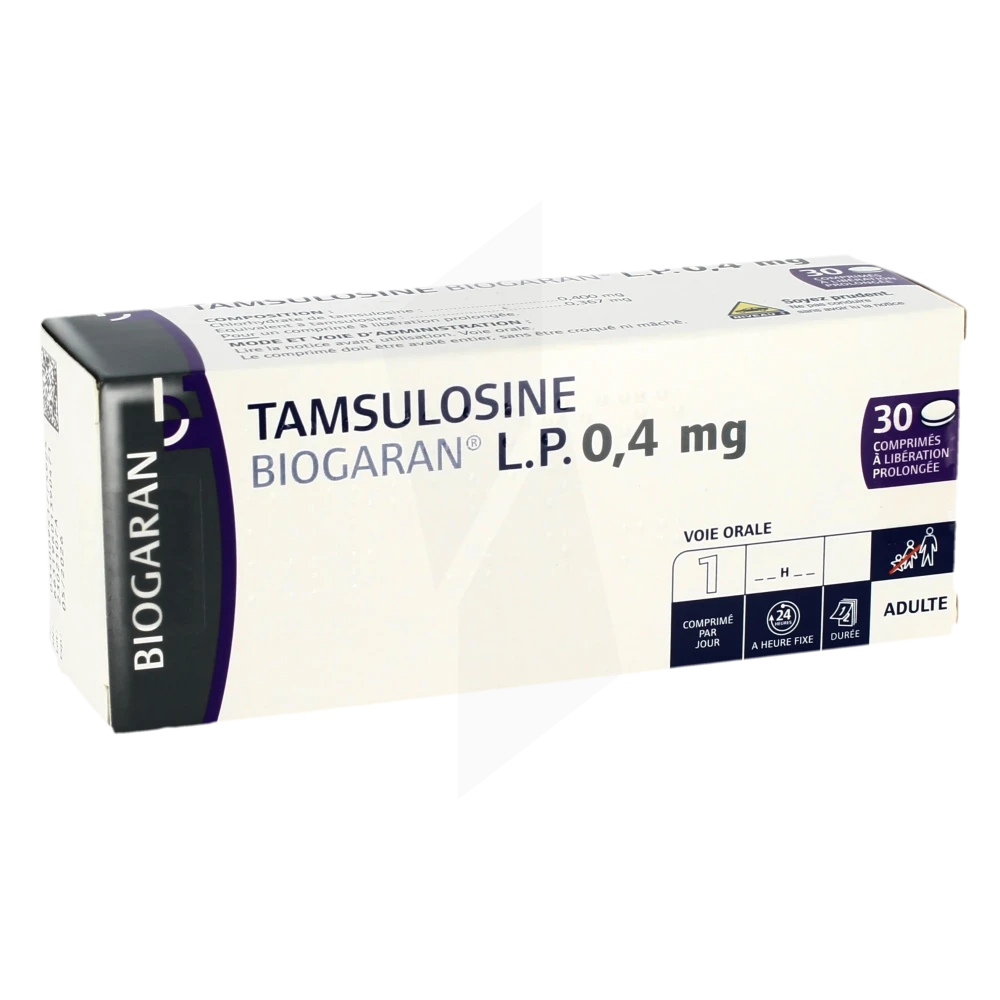 Tamsulosine Biogaran Lp 0,4 Mg, Comprimé à Libération Prolongée