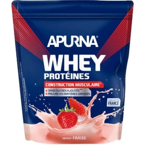 Apurna Whey Proteines Poudre Fraise 750g