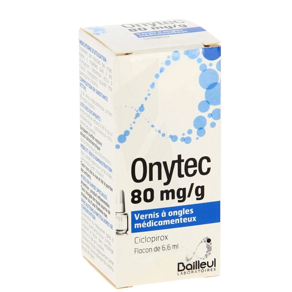 Onytec 80 Mg/g, Vernis à Ongle Médicamenteux