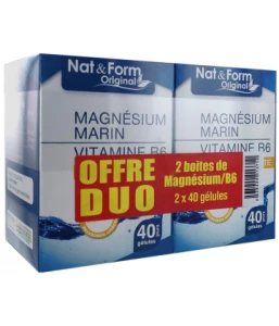 Nat&form Expert Magnésium+vitamine B6 Gélules 2*b/40