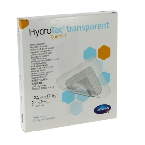 Hydrotac Transparent Comfort Pans Gel Adhésif 12.5x12.5cm B/ 10