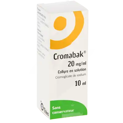 Cromabak 20 Mg/ml, Collyre En Solution à Angers