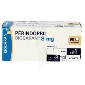 Perindopril Biogaran 8 Mg, Comprimé