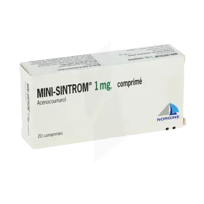 Mini-sintrom 1 Mg, Comprimé à CUISERY