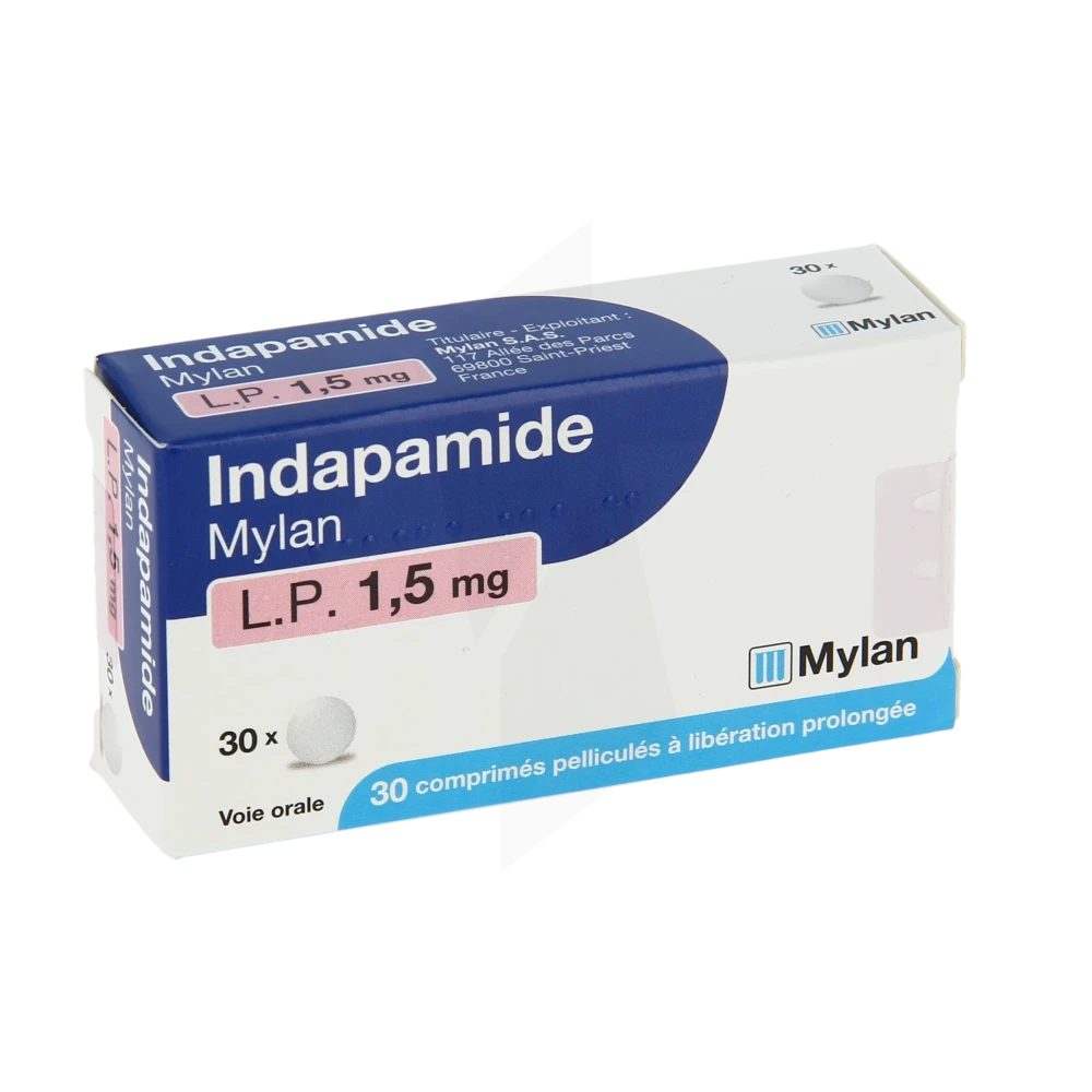 Indapamide Viatris Lp 1,5 Mg, Comprimé Pelliculé à Libération Prolongée