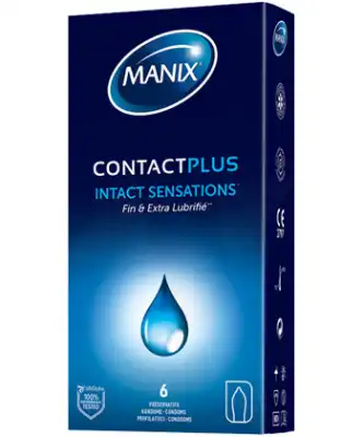 Manix Contact Plus Préservatifs Lubrifiés B/6 à Libourne