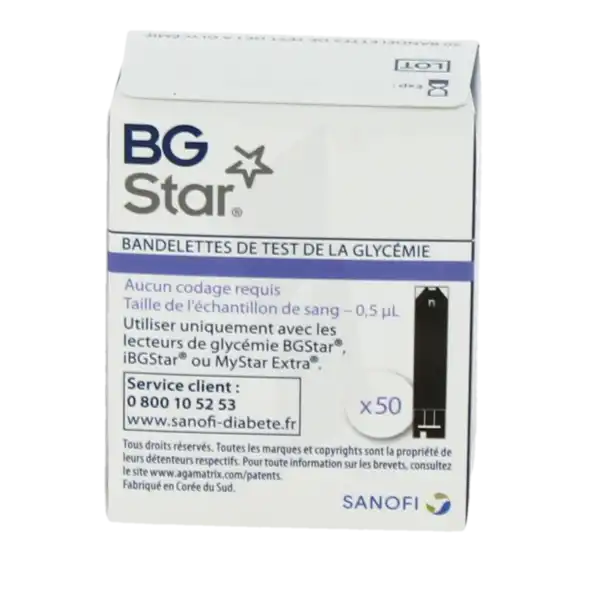 Mystar Bgstar Bandelette Réactive B/50