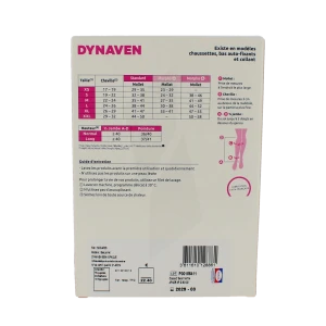 Sigvaris Dynaven Semi-opaque Chaussette Classe 2 Femme Noir Long M+
