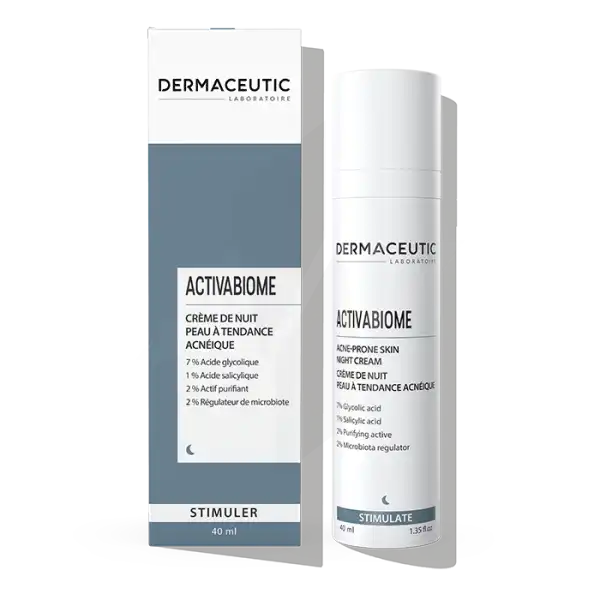 Dermaceutic Activabiome Crème De Nuit Peau à Tendance Acnéique 40ml