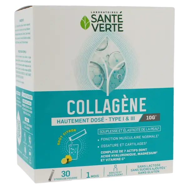 Sante Verte Collagène Pdr 30sticks