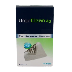 Urgoclean Ag Pansements 6x10cm B/16