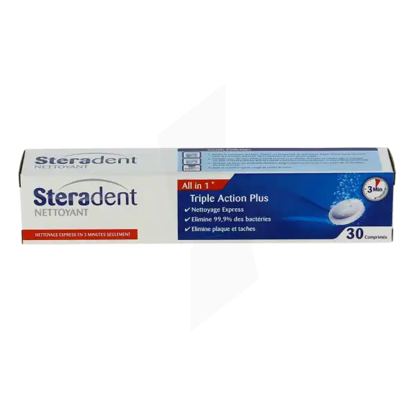 Steradent Cpr Eff Triple Action T/30