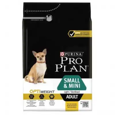 Pro Plan - Croquettes OPTIWEIGHT Small & Mini Light Sterilised Poulet pour Chien - 7Kg