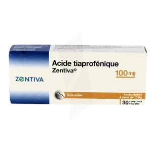 Acide Tiaprofenique Zentiva 100 Mg, Comprimé Sécable