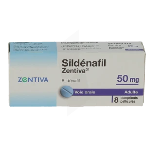 Sildenafil Zentiva 50 Mg, Comprimé Pelliculé