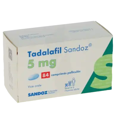 TADALAFIL SANDOZ 5 mg, comprimé pelliculé