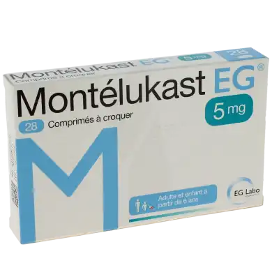 MONTELUKAST EG 5 mg, comprimé à croquer