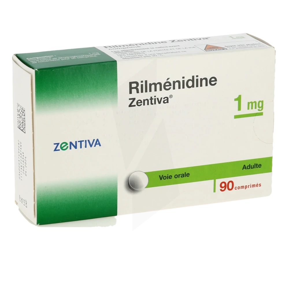 Rilmenidine Zentiva 1 Mg, Comprimé