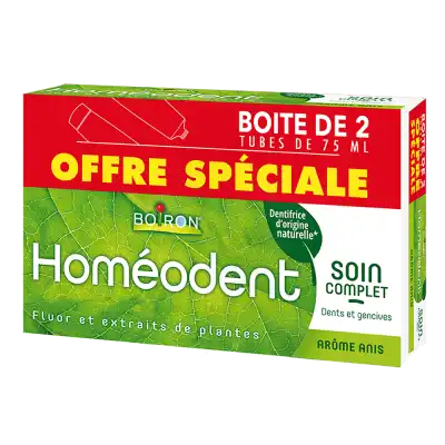 Boiron Homéodent Soin Complet Dentifrice Anis 2t/75ml à Bordeaux