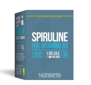 Nutrisante Spiruline Fer Vitamine B9 GÉl B/30