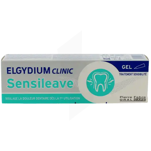 Elgydium Clinic Sensileave Gel Dent Dents Sensibles Hypersensibilité Dentaire T/30ml