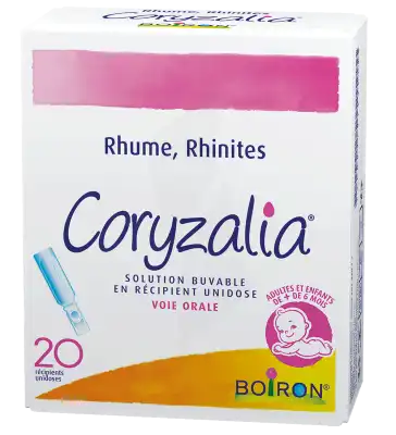 Boiron Coryzalia Solution buvable en récipient unidoses 20 unidoses/1ml