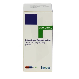 Levodopa/benserazide Teva 200 Mg/50 Mg, Gélule