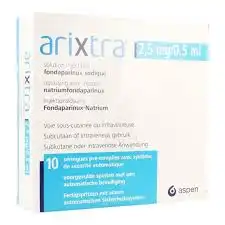Arixtra 7,5 Mg/0,6 Ml, Solution Injectable En Seringue Pré-remplie à SAINT-PRIEST