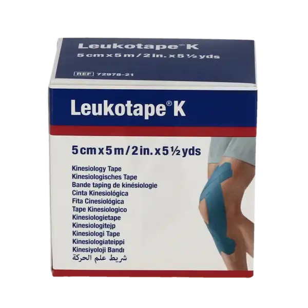 Leukotape K Sparadrap Bleu 5cmx5m