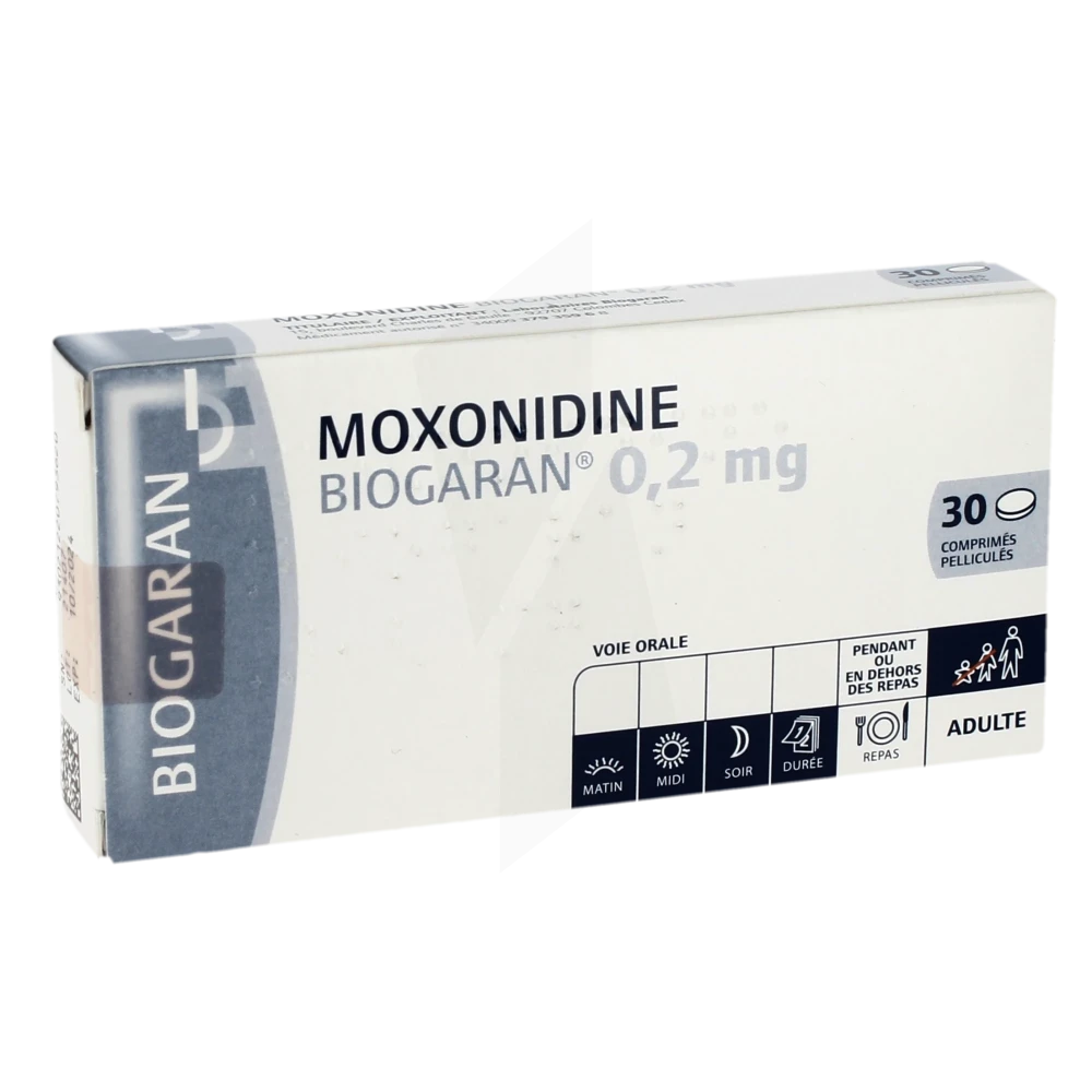 Moxonidine Biogaran 0,2 Mg, Comprimé Pelliculé
