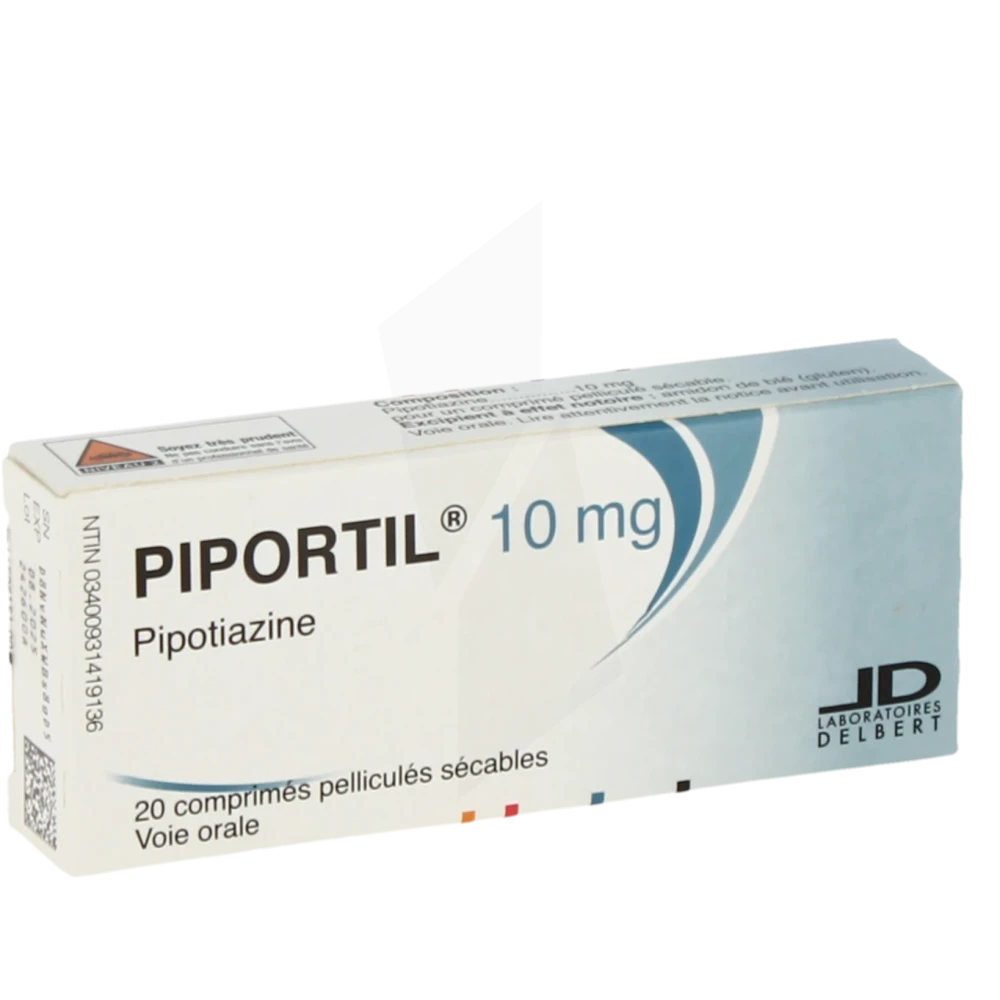 Piportil 10 Mg, Comprimé Pelliculé Sécable