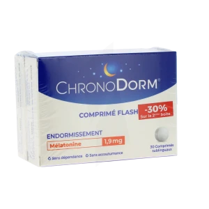 Chronodorm MÉlatonine 1,9 Mg Comprimés Subl 2 Boîtes De 30