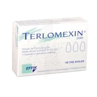 Terlomexin 200 Mg, Capsule Molle Vaginale à Pau