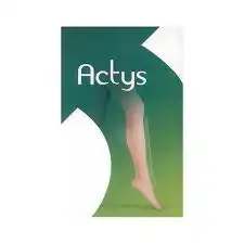 Actys® 20 Femme Classe Ii Bas Autofix Beige Rosé Taille 4+ Court Pied Fermé