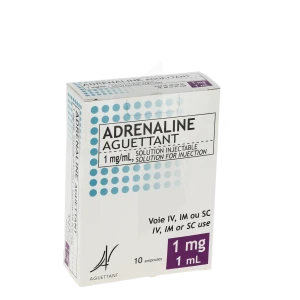 Adrenaline Aguettant 1 Mg/ml, Solution Injectable En Ampoule