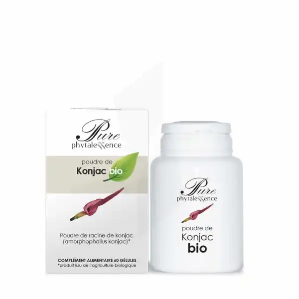 Phytalessence Pure Poudre De Konjac Bio 60 Gélules