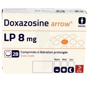 Doxazosine Arrow Lp 8 Mg, Comprimé à Libération Prolongée