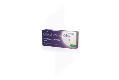 Doxylamine Krka 15 Mg, Comprimé Pelliculé Sécable à Tours