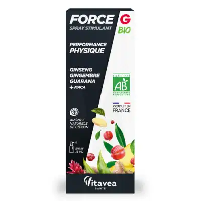 Nutrisanté Force G Stimulant Bio Spray Fl/15ml à BARCARÈS (LE)