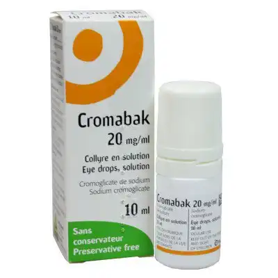 Cromabak 20 Mg/ml, Collyre En Solution à Ondres