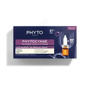 Phyto Phytocyane Taitement Anti-chute Femme Chute Progressive 12 Fioles/5ml à CUISERY