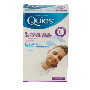 Quies Bandelettes Nasales Anti-ronflement L B/24