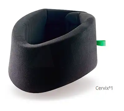 CERVIX 1 Collier cervical souple noir/vert H7,5cmT2