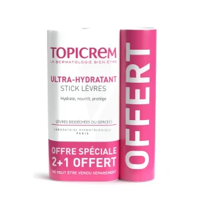 Topicrem Ultra-hyd Stick Levres 5g 2+1 Dl