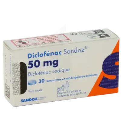 Diclofenac Sandoz 50 Mg, Comprimé Enrobé Gastro-résistant à Hagetmau