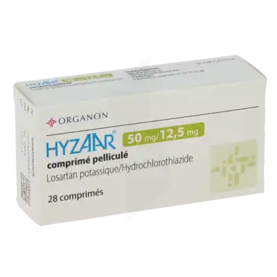 HYZAAR 50 mg/12,5 mg, comprimé pelliculé
